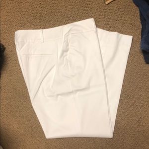 Ann Taylor Factory white slacks sz 14. Worn once